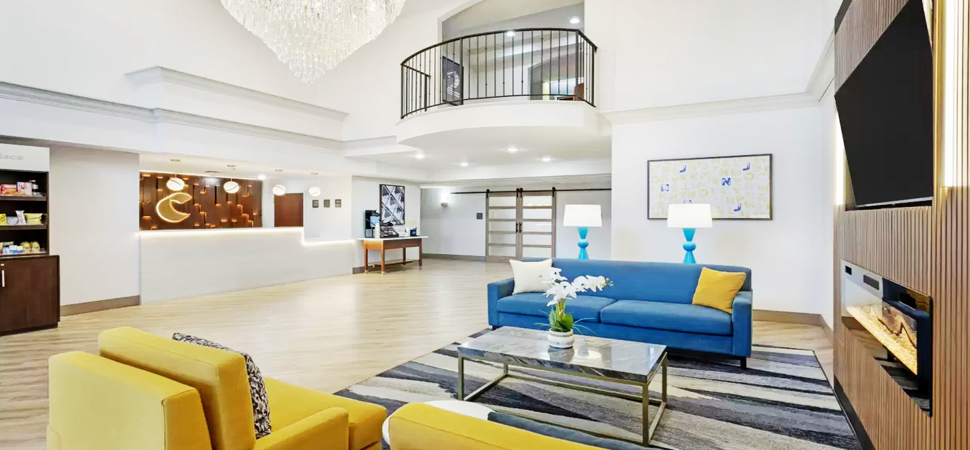 Spacious lobby